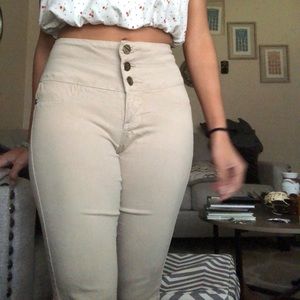 High waisted khakis